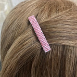 Dusty Rose Color Small French Style Barrettes, 50mm