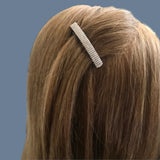 Light Gold Color Small French Style Barrettes, 60mm