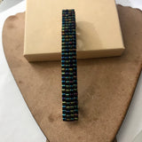 Metallic Iris Blue Large French Barrette, 90mm, Sturdy, For Long Hair, Thick Hair