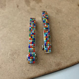 Colorful Small French Style Barrettes, Multi Color, 60mm