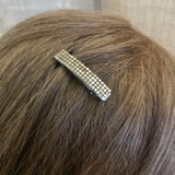 Topaz Gold Lined Color MINI French Style Barrettes, 40mm, Set of Two