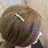 Topaz Gold Lined Color MINI French Style Barrettes, 40mm, Set of Two