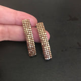 Topaz Gold Lined Color MINI French Style Barrettes, 40mm, Set of Two