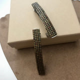 Matte Olive Rose Color Small French Style Barrettes, Multi Color, 60mm
