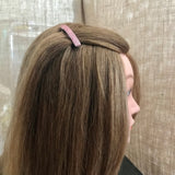 Dusty Rose Color Small French Style Barrettes, 50mm