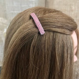 Dusty Rose Color Small French Style Barrettes, 50mm