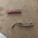 Dusty Rose Color MINI French Style Barrettes, 40mm, Set of Two