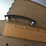 Colorful Dark Medium French Barrette, 70mm