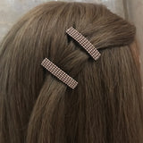 Champagne Color MINI French Style Barrettes, 40mm, Set of Two