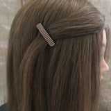 Champagne Color MINI French Style Barrettes, 40mm, Set of Two