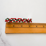 French Barrette 80mm, Christmas Themed