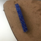 Transparent Blue Large French Barrette, 90mm