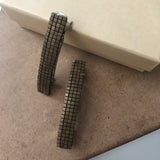 Metallic Matte Bronze Color Small French Style Barrettes, 50mm