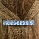 Multi Pastel Color Large French Barrette, 80mm
