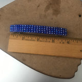 Transparent Blue Large French Barrette, 90mm