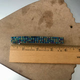 Metallic Iris Blue Large French Barrette, 90mm, Sturdy, For Long Hair, Thick Hair