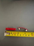 Mini French Style Barrettes, 40mm, Ruby Red Color, Set of Two