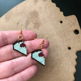 Mint Pie Earrings, Grasshopper Dessert Pie Jewelry