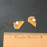 Pumpkin Pie Earrings For Thanksgiving, Christmas