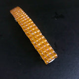 Transparent Orange Large French Barrette, 80mm
