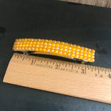 Transparent Orange Large French Barrette, 80mm