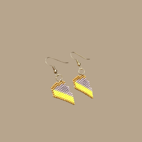 Lemon Meringue Pie Earrings