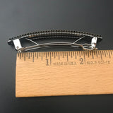 Matte Dark Copper Color French Barrette, Medium 70mm