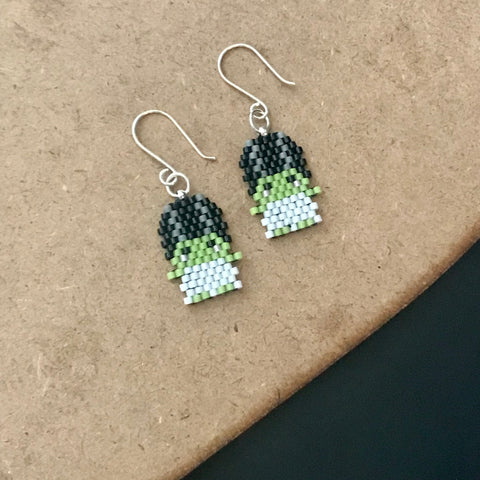 Mini Bride Of Frankenstein Dangle Earrings