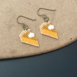 Pumpkin Pie Earrings For Thanksgiving, Christmas