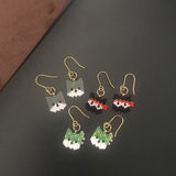 Cat Trio Dangle Earrings, Ninja, Cactus, and Gray Mini Kitschy Cats