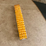 Transparent Orange Large French Barrette, 80mm