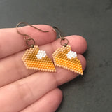 Pumpkin Pie Earrings For Thanksgiving, Christmas