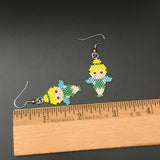 Yellow Haired Fairy Dangle Earrings, Fairytale And Fantasy Jewelry