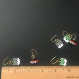 Cat Trio Dangle Earrings, Ninja, Cactus, and Gray Mini Kitschy Cats