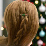 Christmas Mini French Style Barrettes, 40mm