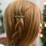 Christmas Mini French Style Barrettes, 40mm