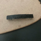Matte Black Medium French Barrette, 70mm