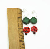 Pumpkin Clip-On Earrings, Modern Autumn Jewelry For Non Pierced Ears