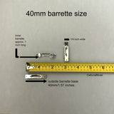 Fall Mini French Barrettes, 40mm