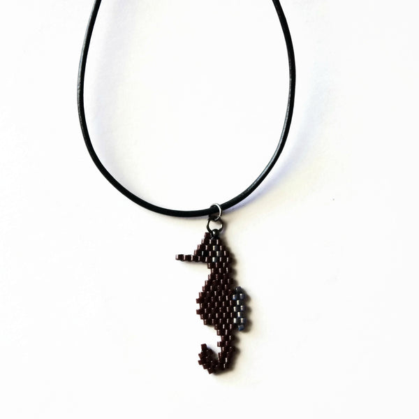Small Beaded Seahorse Necklace