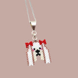 Beaded Maltese Necklace