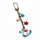 Chubby Koi Charm And Decor In Blue And Red