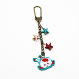 Chubby Koi Charm And Decor In Blue And Red