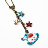 Chubby Koi Charm And Decor In Blue And Red