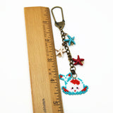 Chubby Koi Charm And Decor In Blue And Red