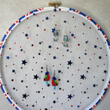 USA Themed Earring Hanger And Wall Decor