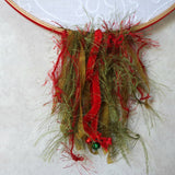Christmas Earring Wall Hanger And Decor In Red And Green Accent