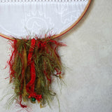 Christmas Earring Wall Hanger And Decor In Red And Green Accent