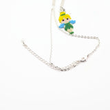 Petite Fairy Necklace With Small Star Accent On Adjustable Silver Tone Chain