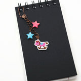Pink And Blue Rocking Horse Charm